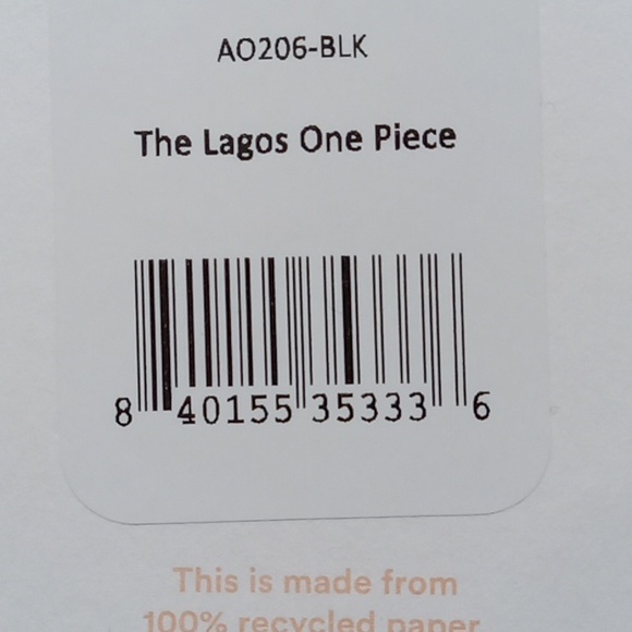 Andie Bathing Suit 1 One Piece LAGOS BLACK XL Swimwear EXTRA LARGE Cruise Beach - Picture 6 of 7